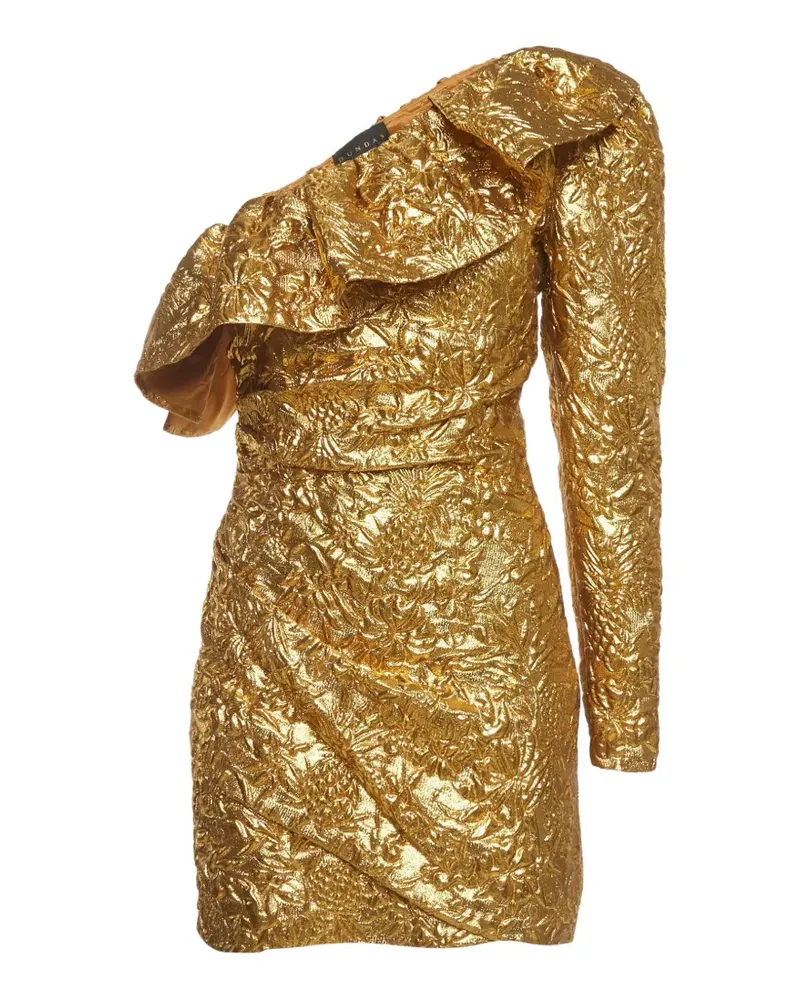 Dundas x Revolve one-shoulder mini dress - Gold Gold