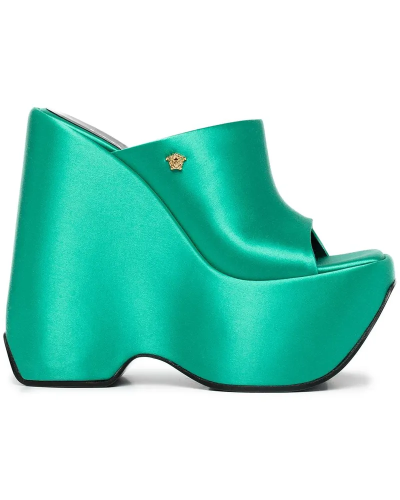 Versace Pumps mit Plateau - Grün Grün