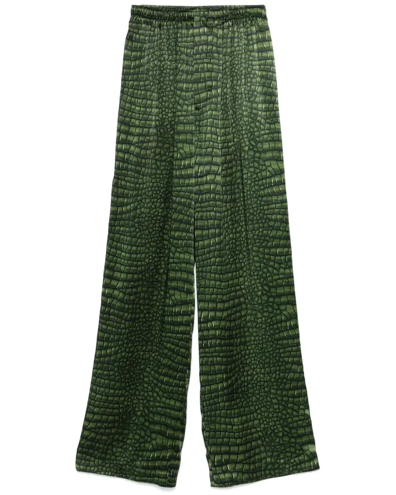 Balenciaga Hose mit Print - Grün Grün