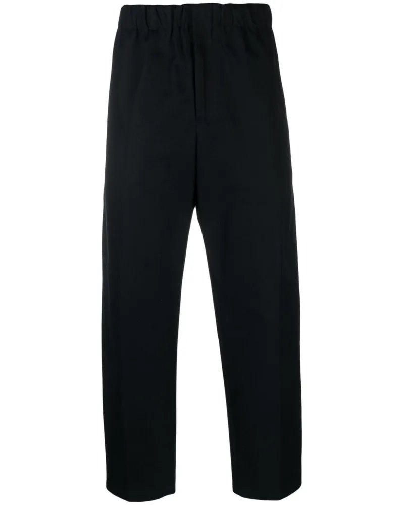 Jil Sander Halbhohe Tapered-Hose - Blau Blau