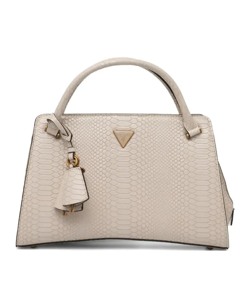 Guess Handtasche mit Logo-Schild - Nude Nude