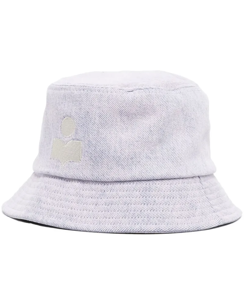Isabel Marant Haley Fischerhut mit Logo-Stickerei - Violett Violett