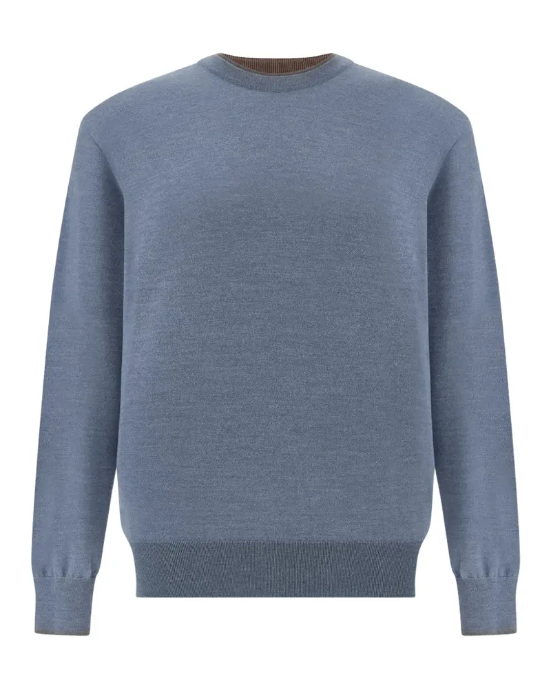 Paul & Shark Pullover mit Kontrastdetails - Blau Blau