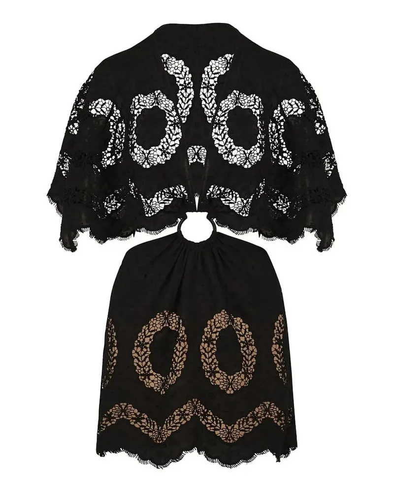 Johanna Ortiz Paradise Minikleid - Schwarz Schwarz