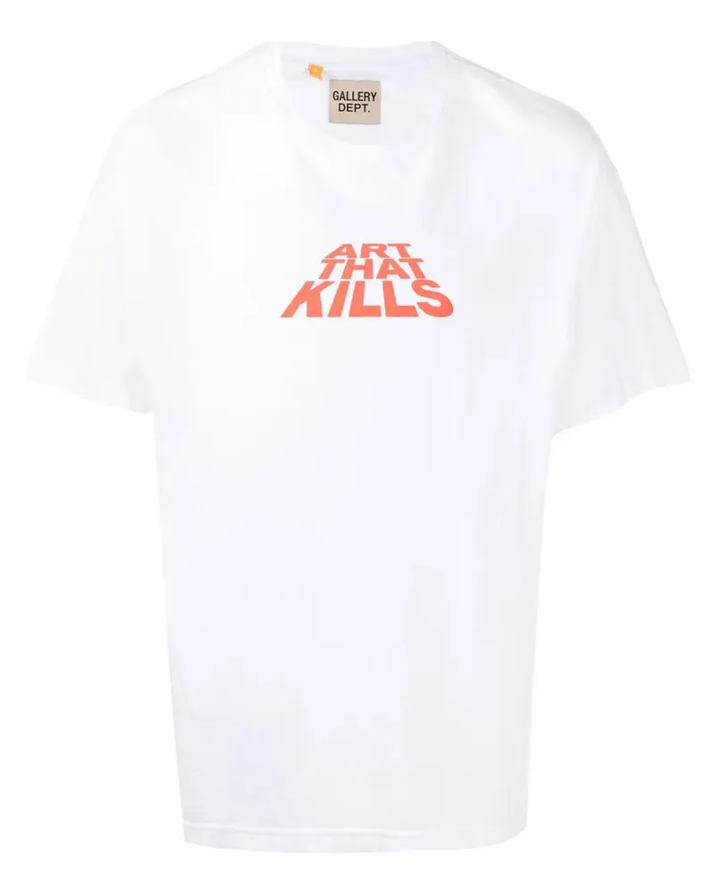 GALLERY DEPT. T-Shirt mit Slogan-Print - Weiß Weiß