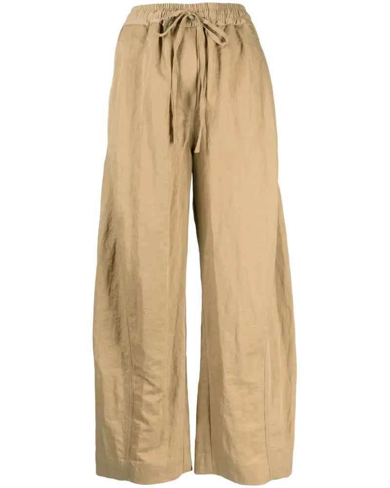 REJINA PYO Hose mit weitem Bein - Nude Nude
