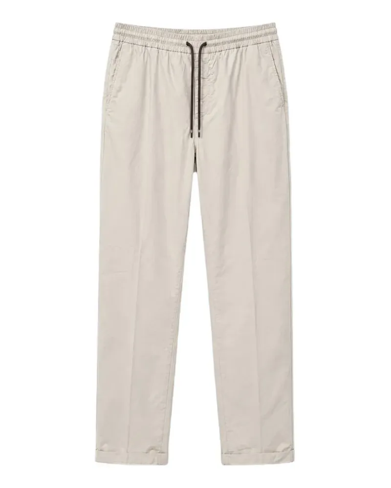 Mason's drawstring-waistband pressed-crease trousers - Nude Nude