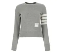 Gestreiftes Sweatshirt - Grau