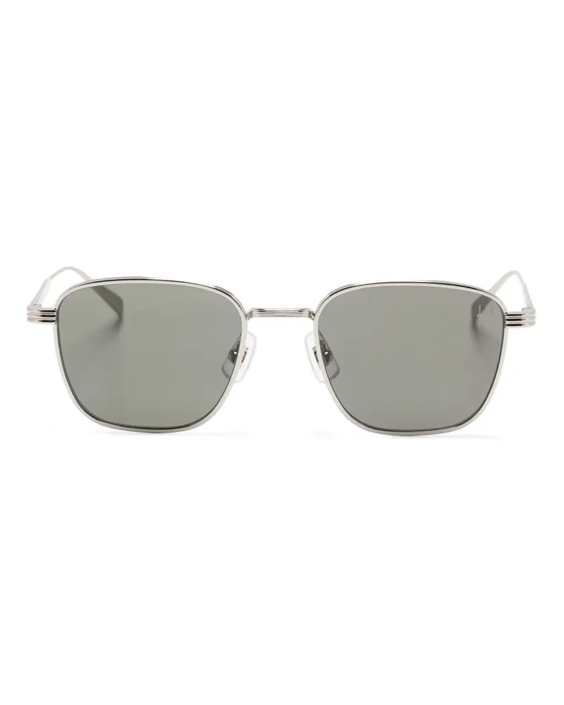 Dunhill Sonnenbrille mit eckigem Gestell - Silber Silber