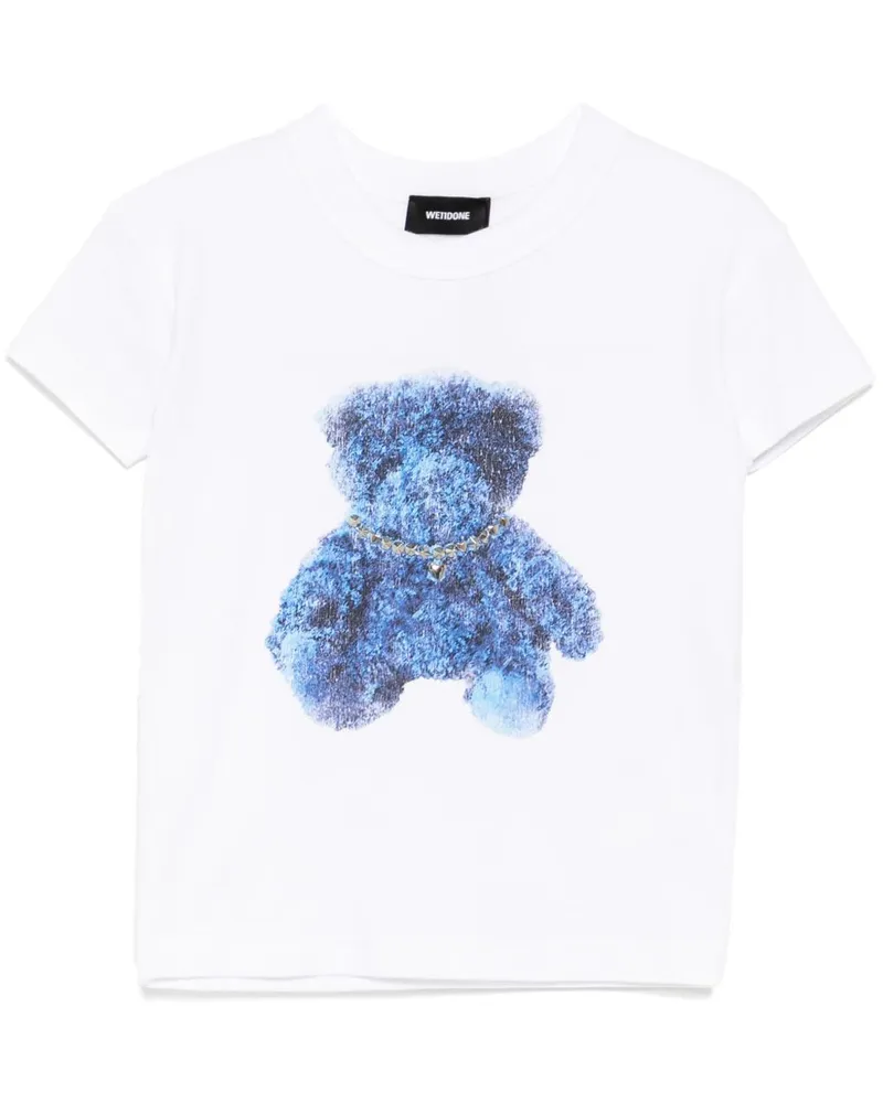 WE 11 DONE T-Shirt mit grafischem Print - Weiß Weiß