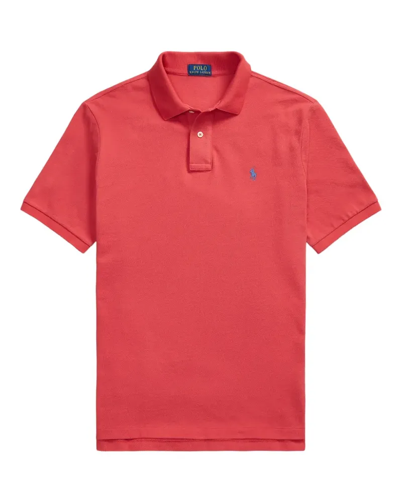 Ralph Lauren logo-embroidered piqué polo shirt - Rot Rot