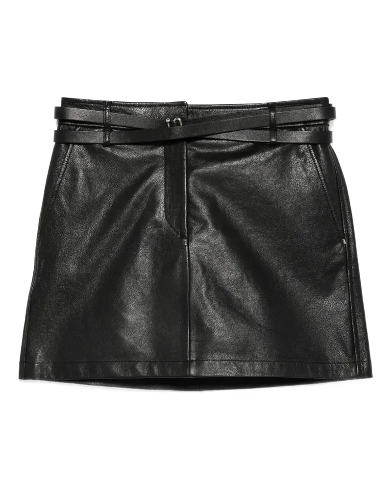 SPORTMAX Minirock mit Gürtel - Schwarz Schwarz