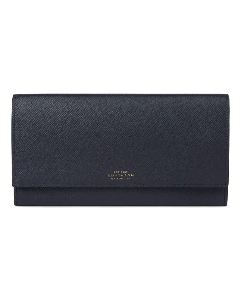 Smythson Reisetasche mit Prägung - Blau Blau