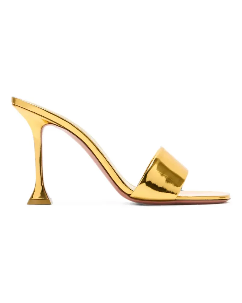 Amina Muaddi Lupita metallic sandals - Gold Gold