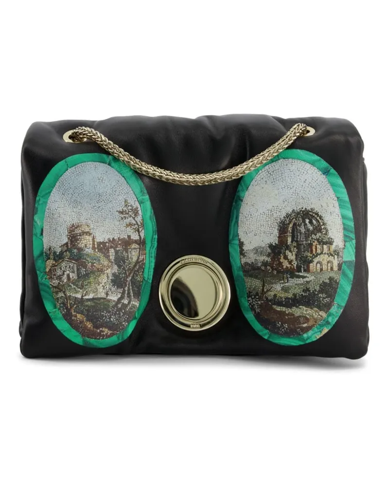 Giambattista Valli Two Mosaiques Airbag Mini-Tasche - Schwarz Schwarz