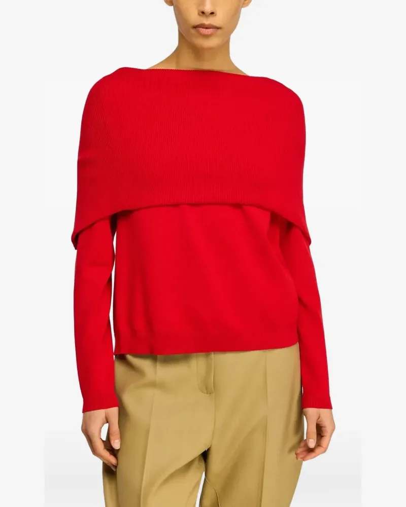 Semicouture Cadence Pullover mit U-Boot-Ausschnitt - Rot Rot