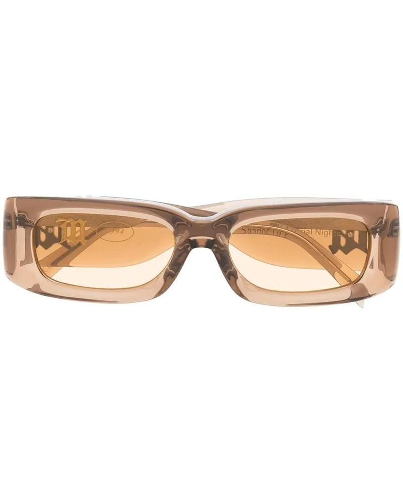 MISBHV Eckige Sonnenbrille mit breiten Bügeln - Braun Braun