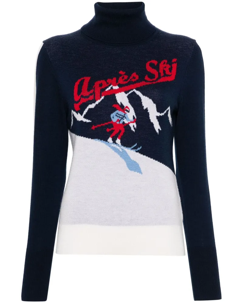 WE NORWEGIANS Après Ski Pullover - Blau Blau
