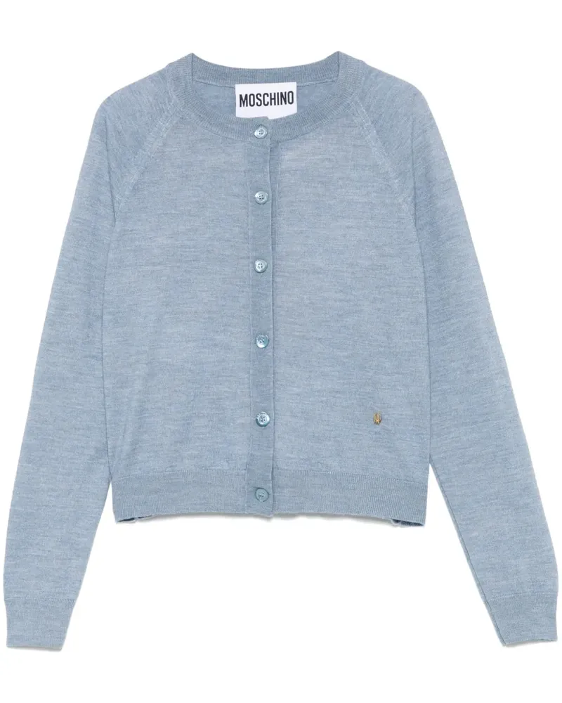 Moschino Cardigan mit rundem Ausschnitt - Blau Blau