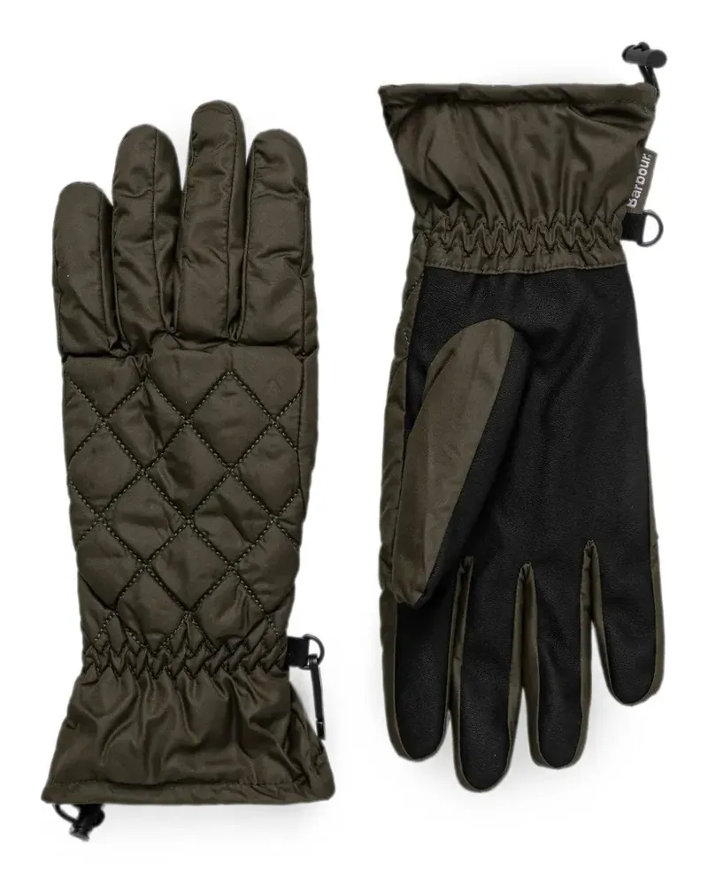 Barbour quilted drawstring gloves - Grün Grün