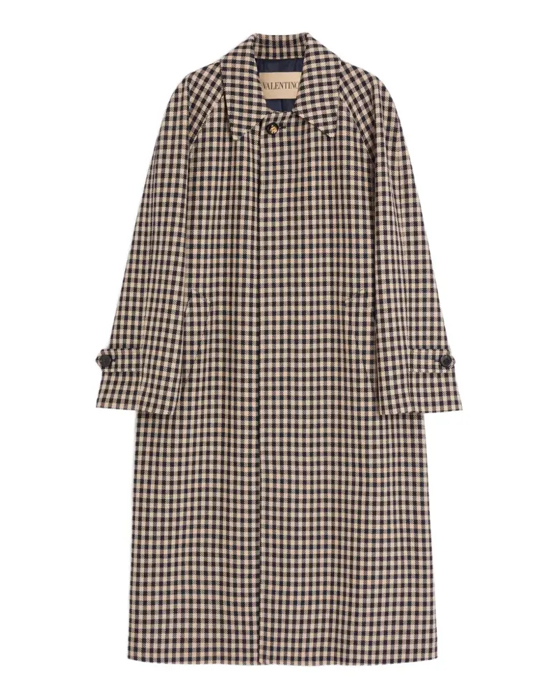 Valentino Garavani Karierter Mantel - Nude Nude