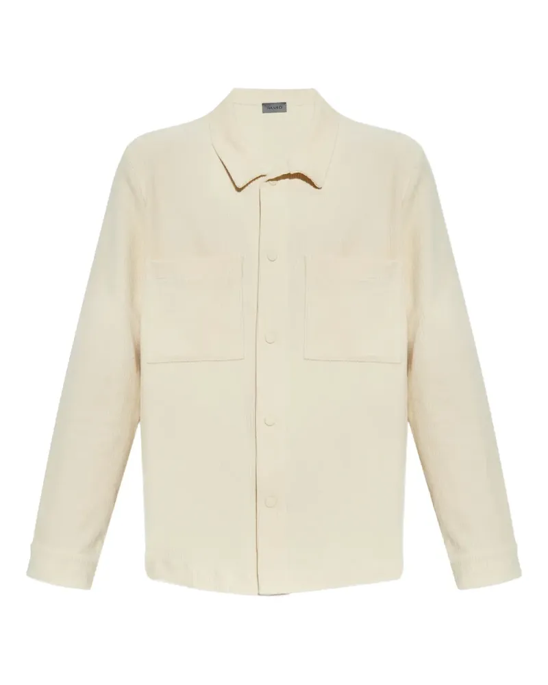 Hanro long-sleeve corduroy shirt - Nude Nude