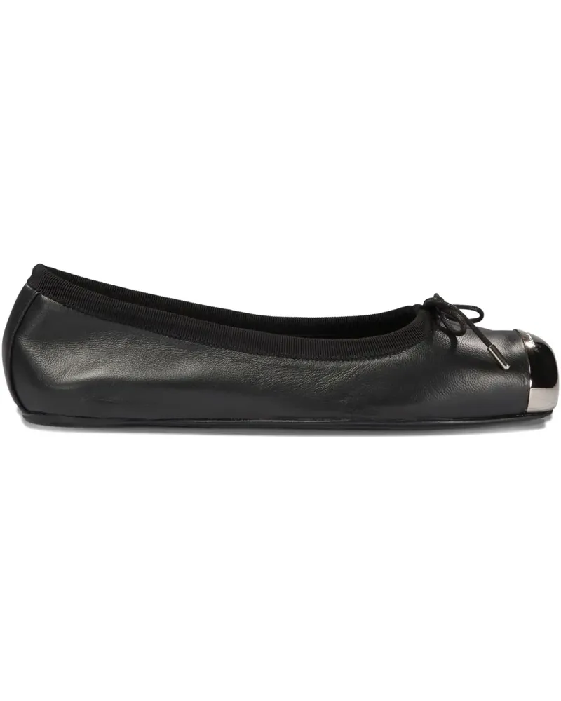 Alexander McQueen Ballerinas mit Metallkappe - Schwarz Schwarz