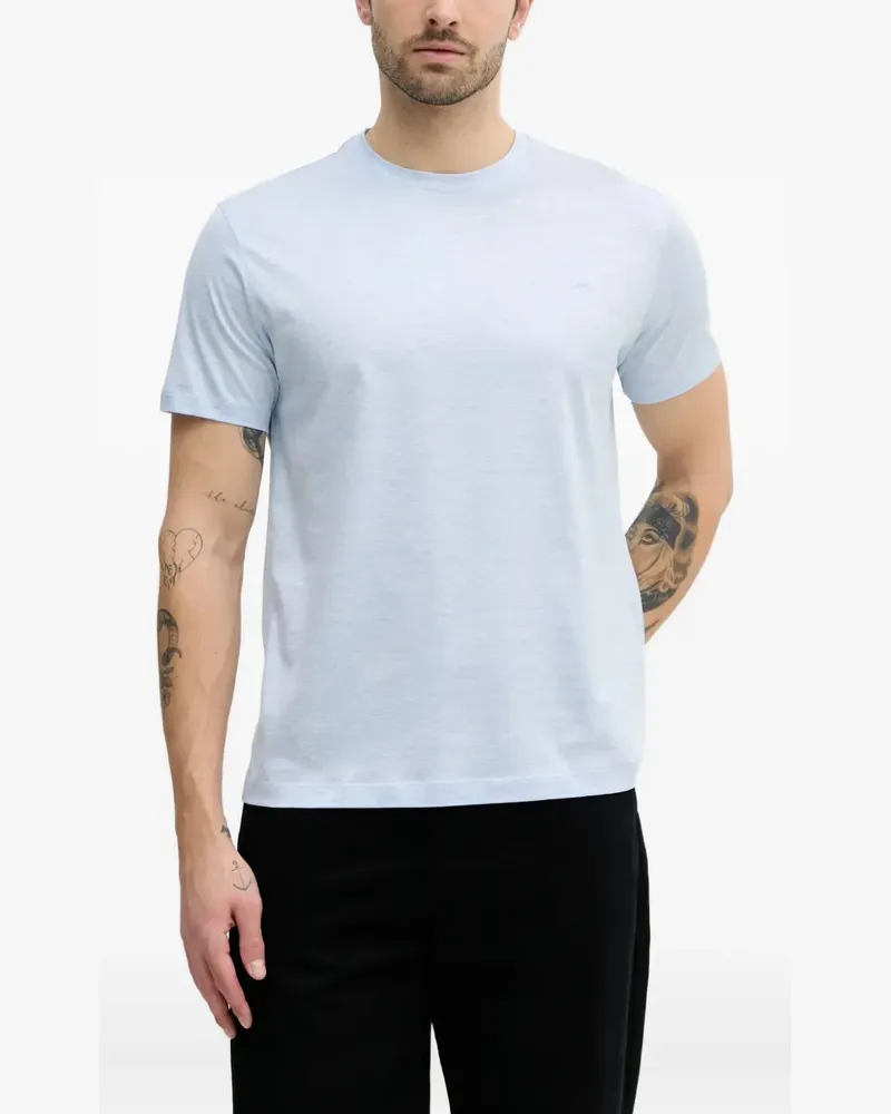 Paul & Shark T-Shirt mit Logo-Stickerei - Blau Blau