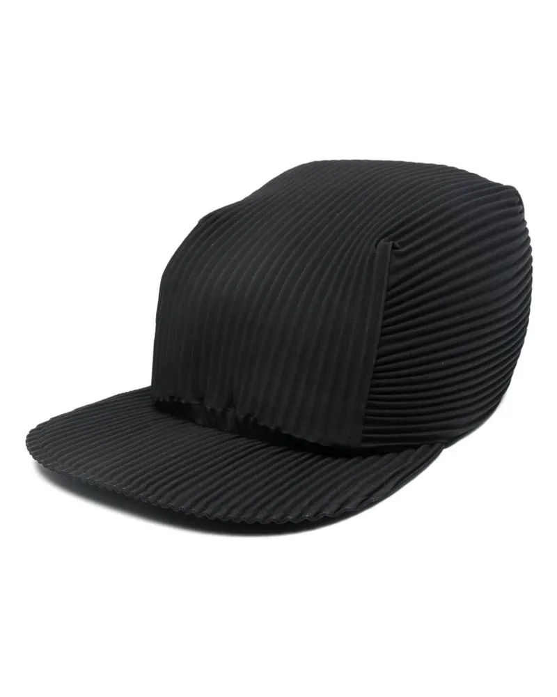Issey Miyake Plissierte Baseballkappe - Schwarz Schwarz
