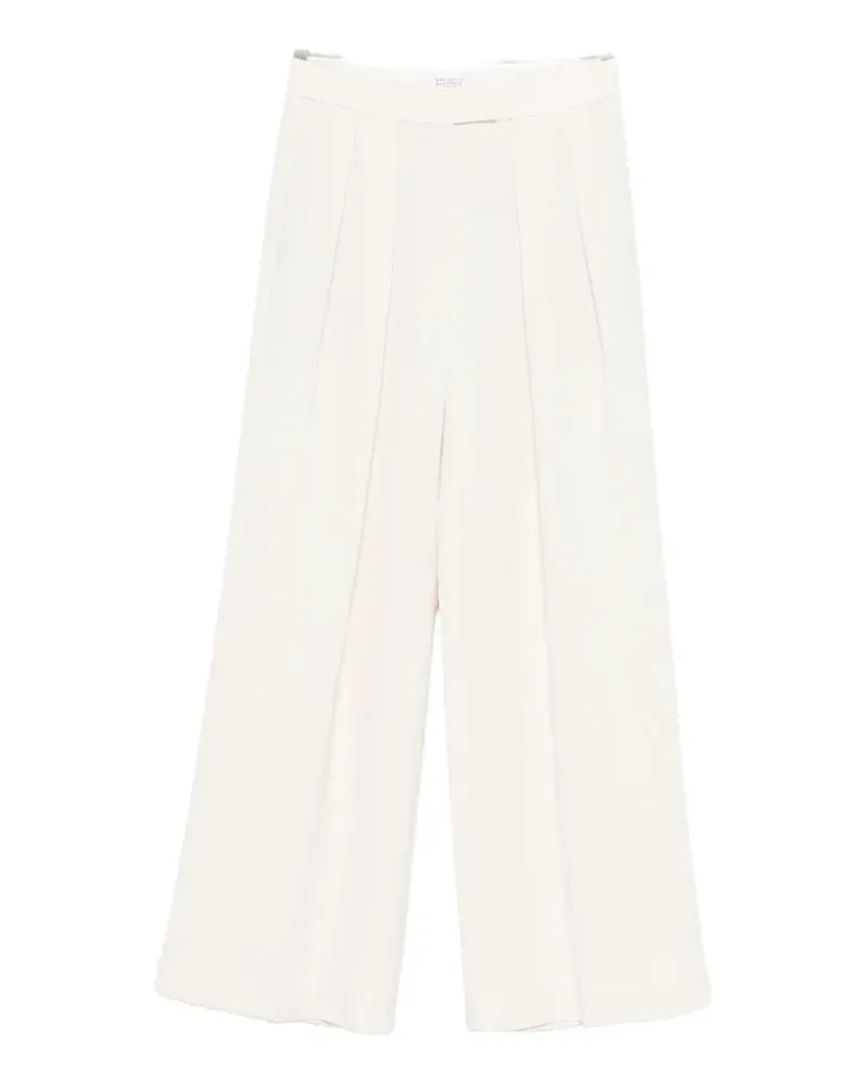 Brunello Cucinelli pleated trousers - Weiß Weiß