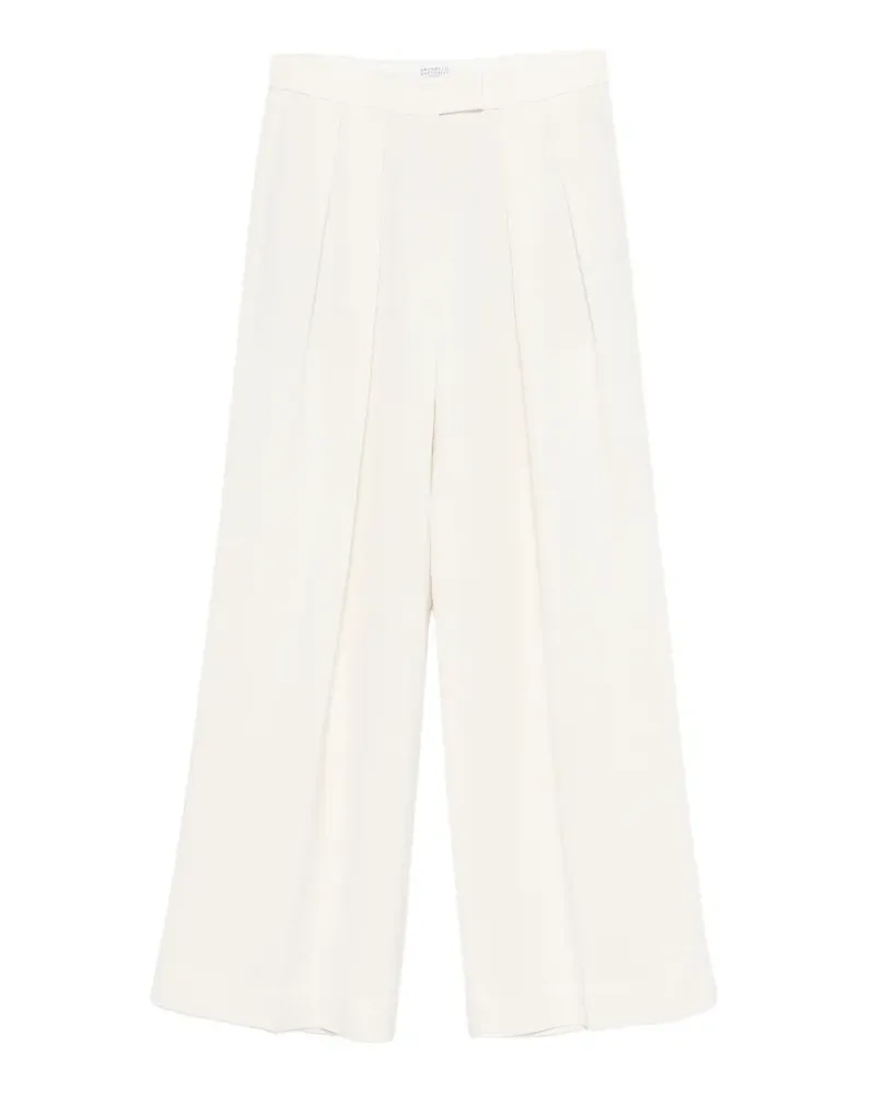 Brunello Cucinelli pleated trousers - Weiß Weiß