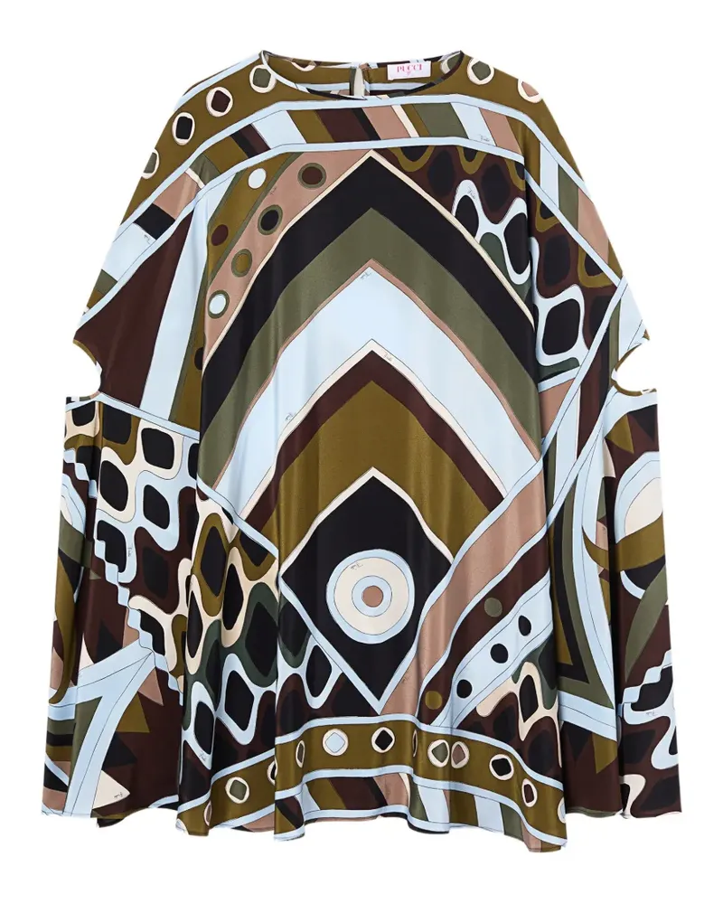 Emilio Pucci Seidenkaftan mit Vivara-Print - Grün Grün