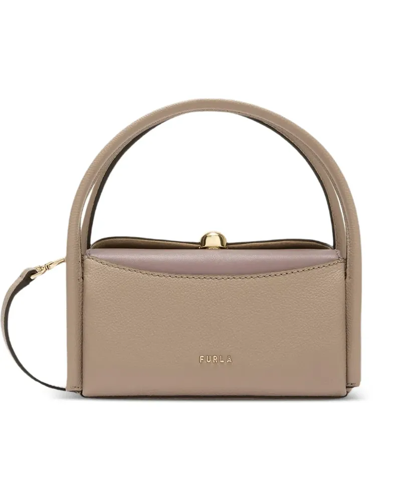 Furla Square Nicole Boston Mini-Tote Bag - Nude Nude
