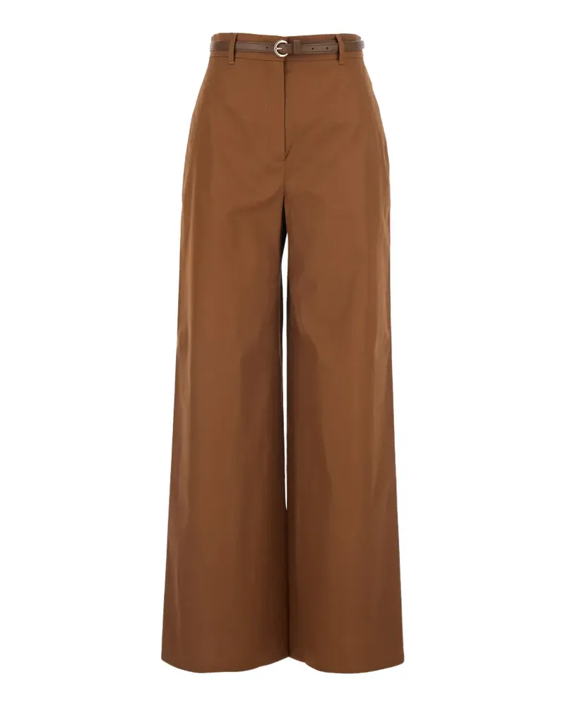 Max Mara belted cotton trousers - Braun Braun