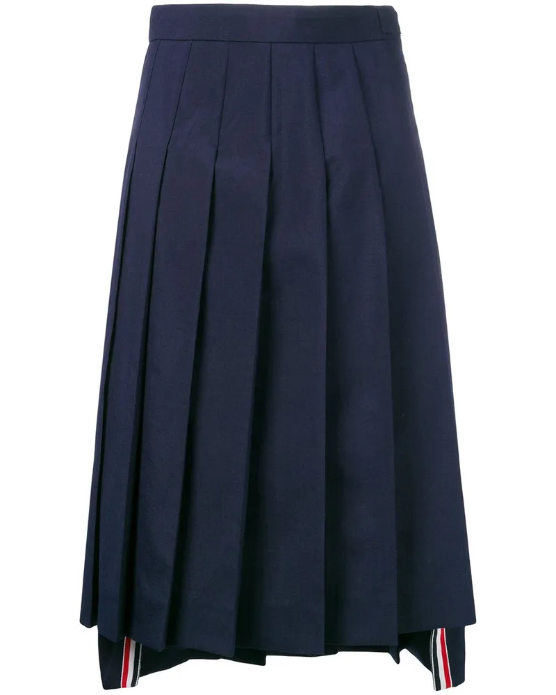Thom Browne School Uniform' Faltenrock - Blau Blau
