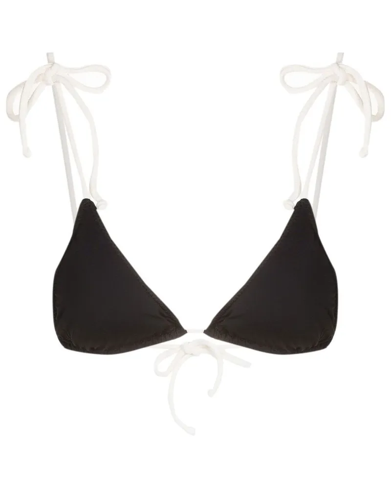 Clube Bossa Zweifarbiges Bikinioberteil - Schwarz Schwarz