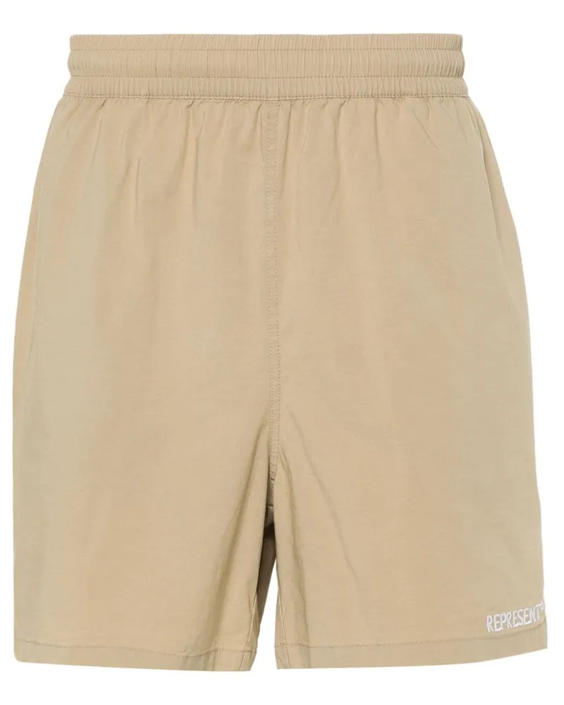 REPRESENT Bermudas mit Logo-Stickerei - Nude Nude