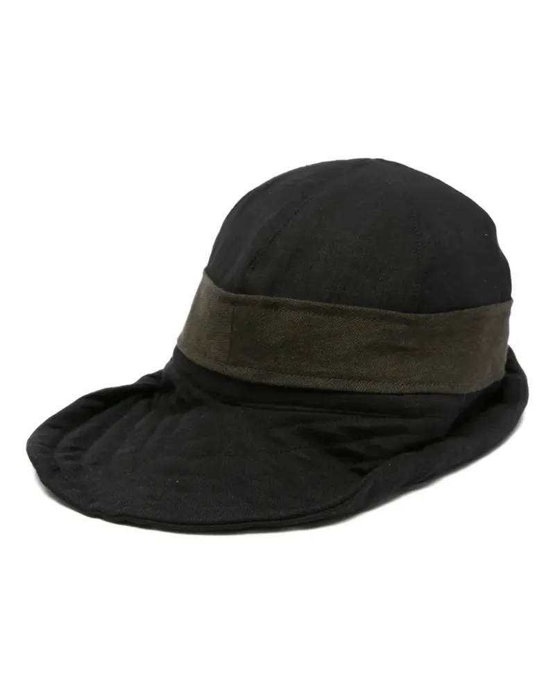 Ziggy Chen Hut mit Kontrastdetails - Schwarz Schwarz
