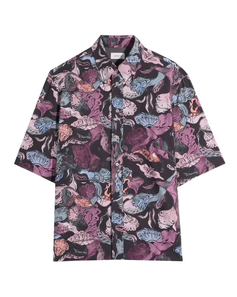 Christophe Lemaire Kurzärmeliges Hemd - Schwarz Schwarz