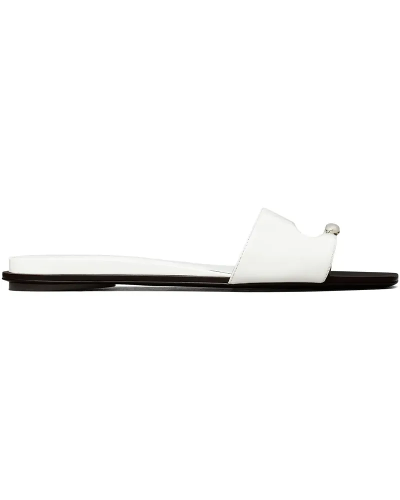 Tory Burch Pierced Pantoletten - Weiß Weiß