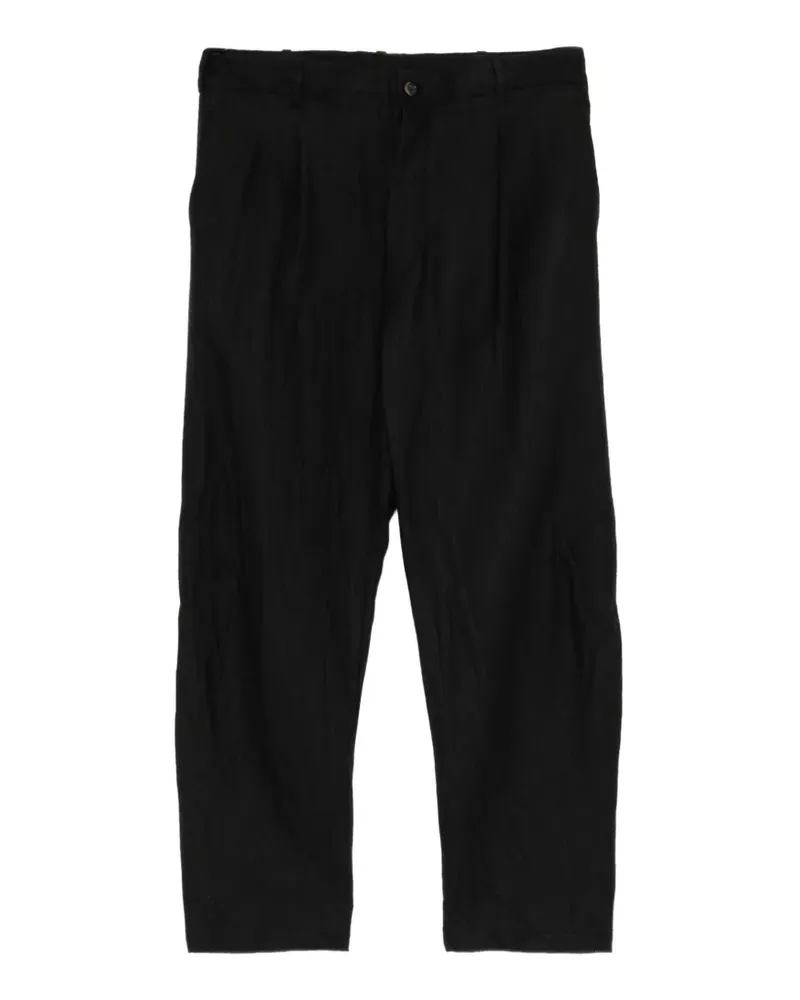 forme d'expression Plissierte Tapered-Hose - Schwarz Schwarz