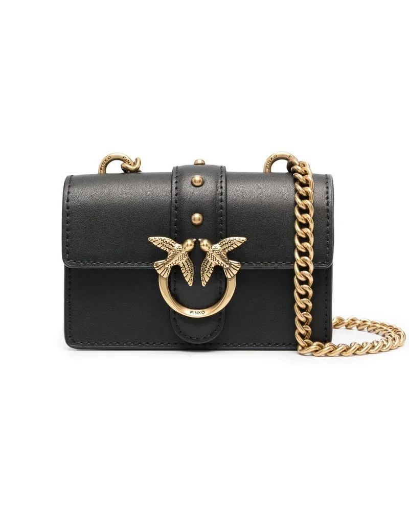 Pinko Love One Mini-Tasche - Schwarz Schwarz