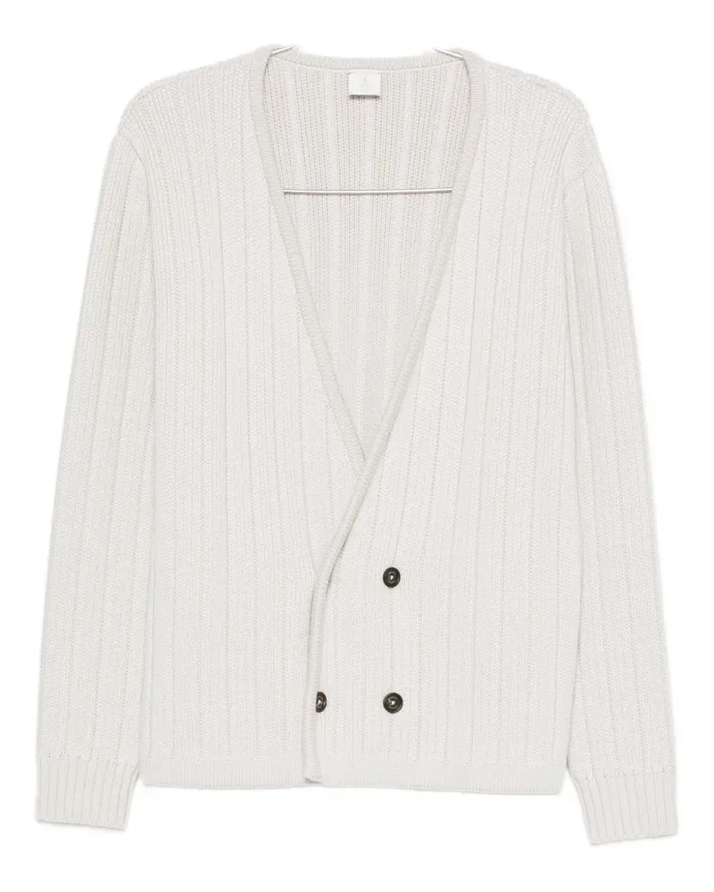 Eleventy Gerippter Raglan-Cardigan - Nude Nude