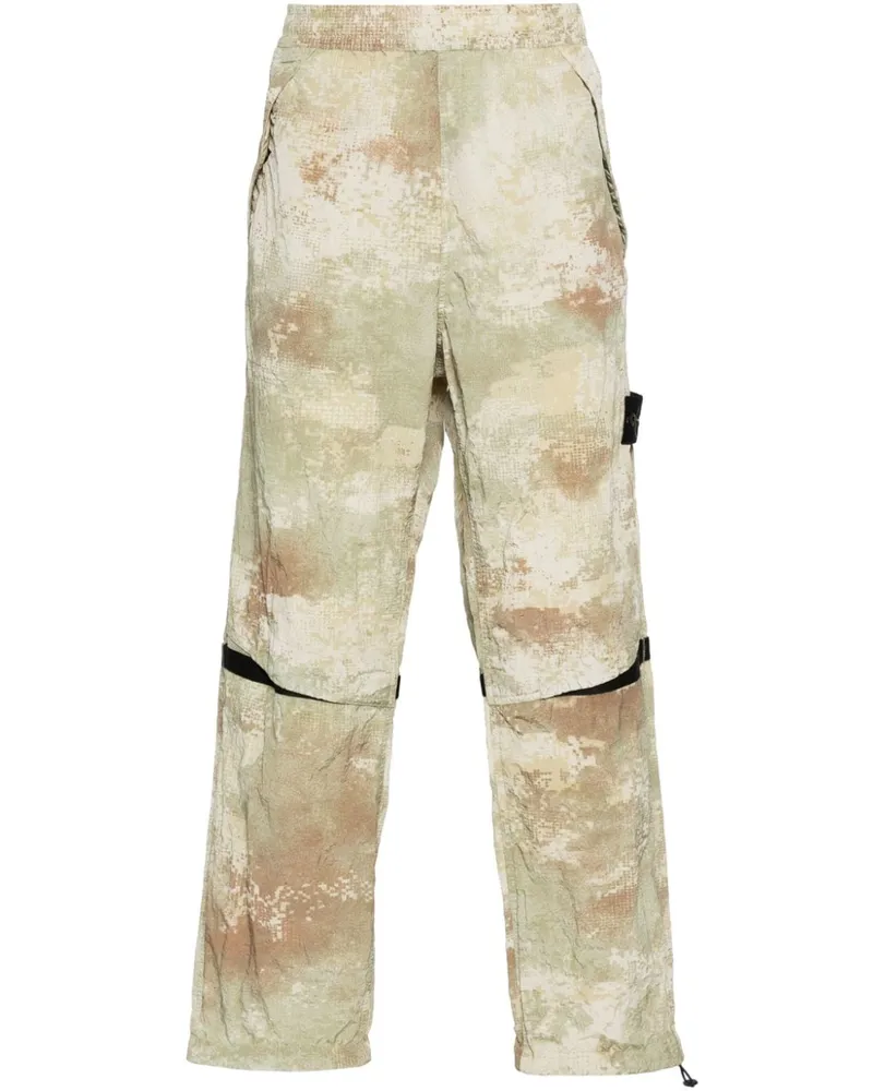 Stone Island Shell-Hose mit Kompass-Patch - Nude Nude
