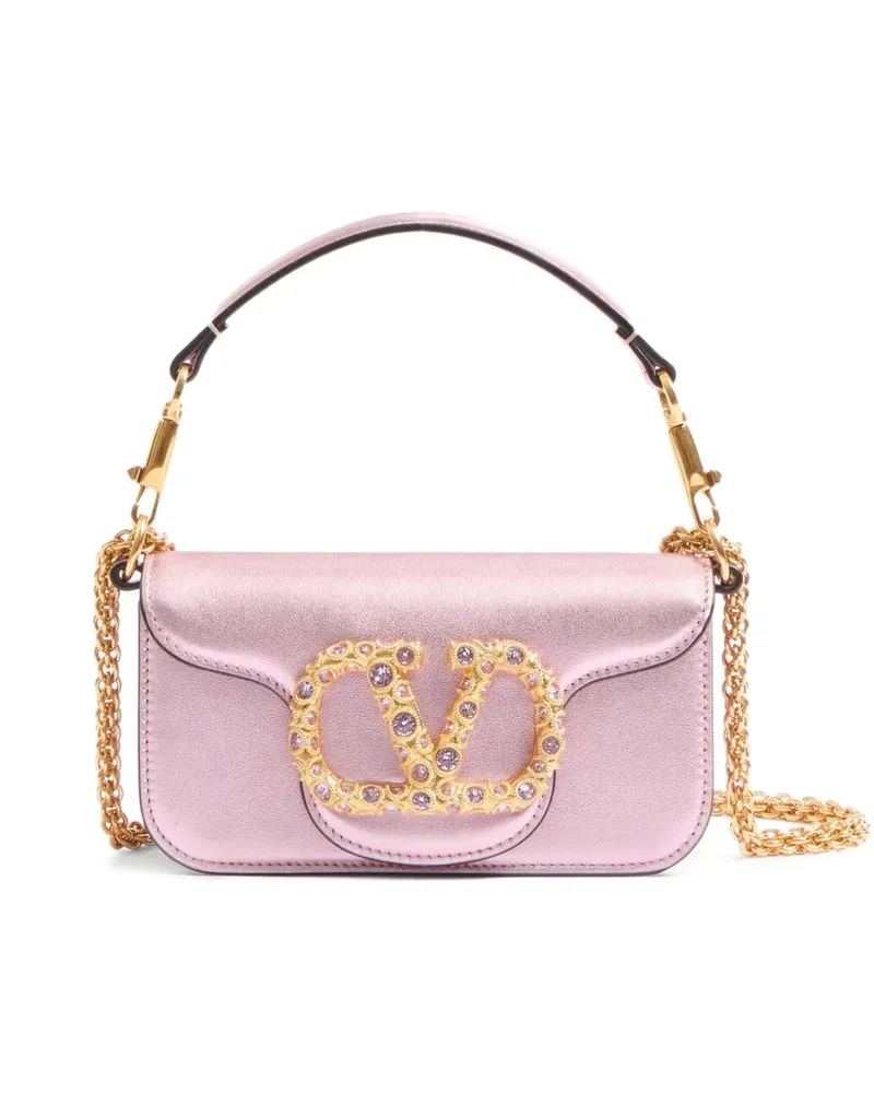 Valentino Garavani Kleine Locò Schultertasche - Rosa Rosa