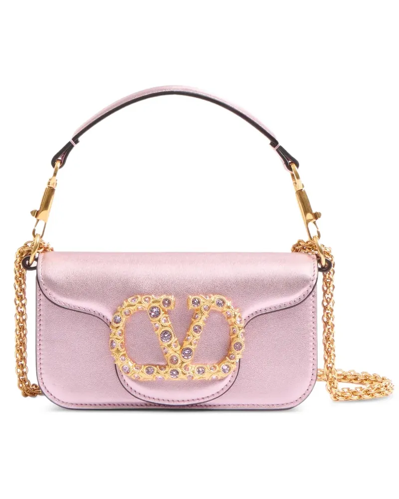 Valentino Garavani Kleine Locò Schultertasche - Rosa Rosa