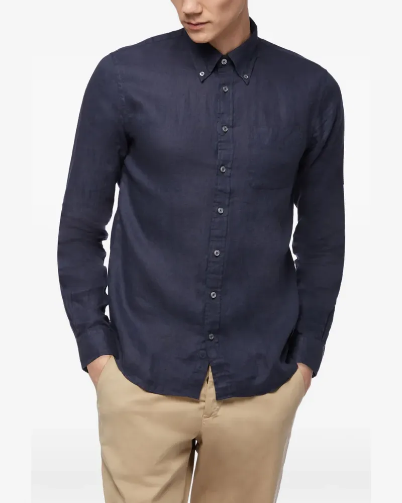 Brooks Brothers linen button-down shirt - Blau Blau