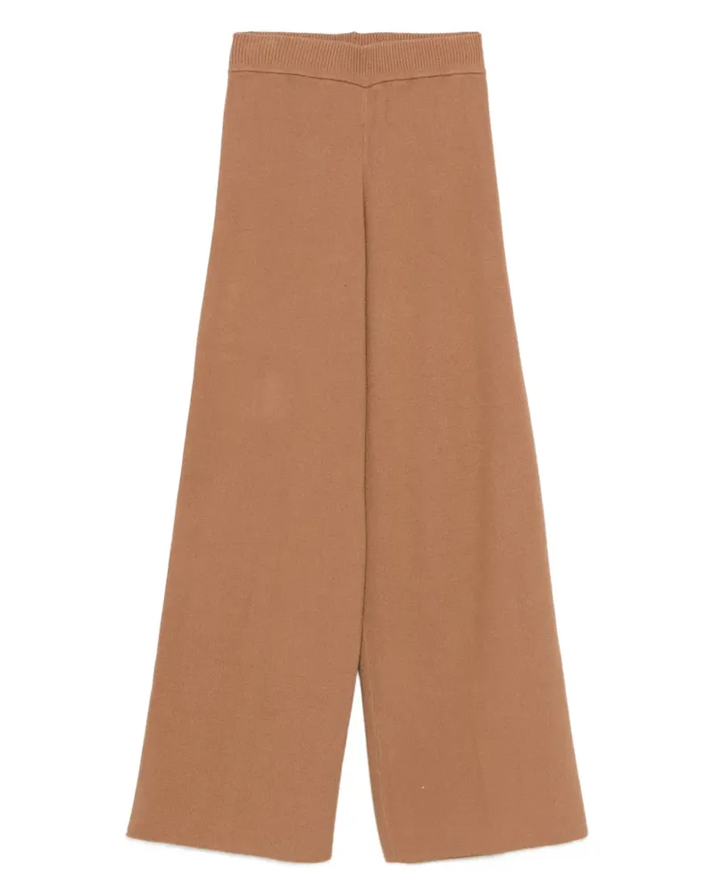 Twin-Set Gerippte Hose - Braun Braun