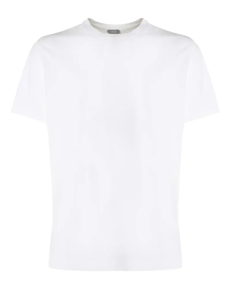 Zanone T-Shirt mit rundem Ausschnitt - Weiß Weiß
