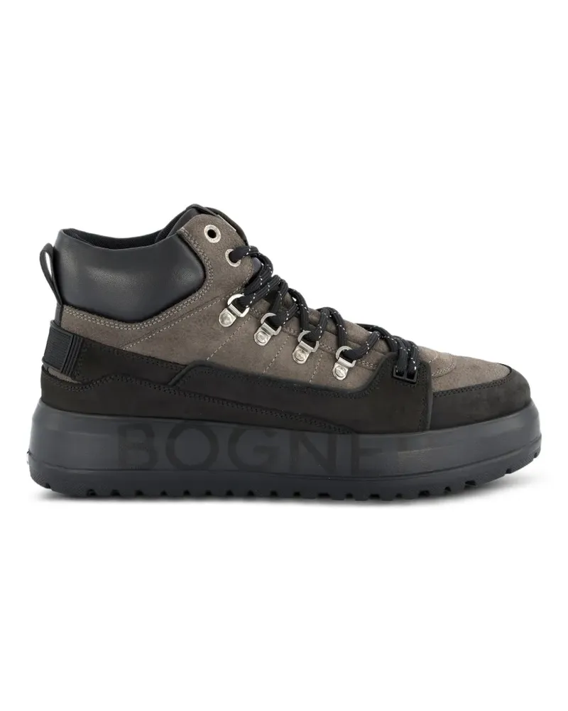 Bogner Stiefel mit Logo-Print - Grau Grau